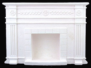Dollhouse Miniature Federal Fireplace